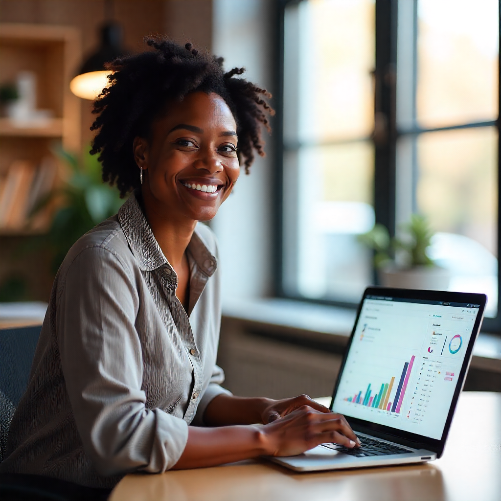 Pessoa tomando decisões com base em relatórios